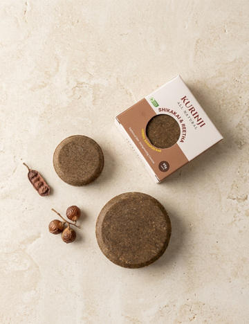 Herbal shampoo bar - [shikakai, reetha, arappu , amla extract and vettiver essential oil]