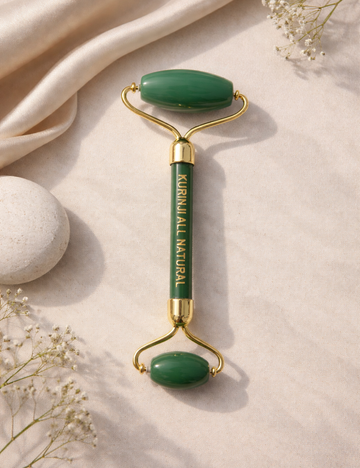 Jade Face Roller – Natural Facial Massage Tool for Glowing Skin