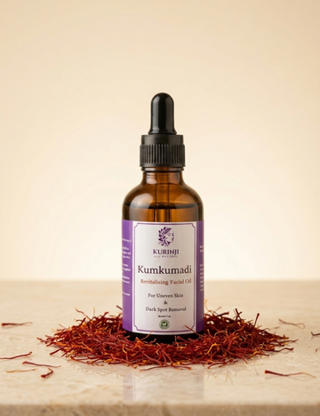 Kumkumadi  - Revitalising Facial Oil, For Uneven Skin & Dark Spot Removal