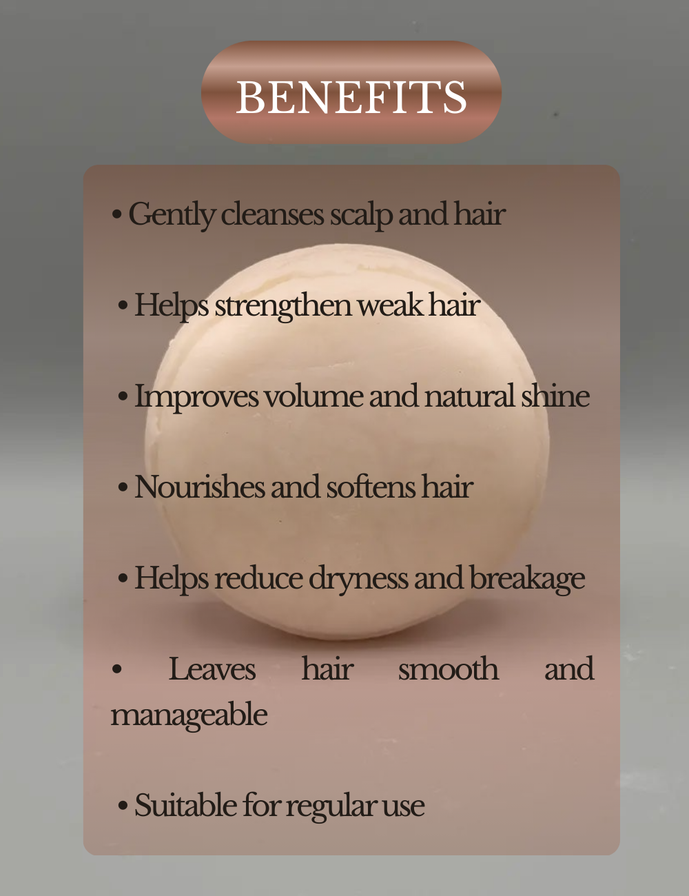 Coconut & Rice Protein Strengthening Shampoo Bar