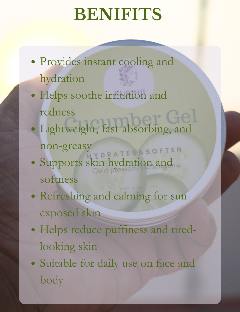 Cucumber  Gel