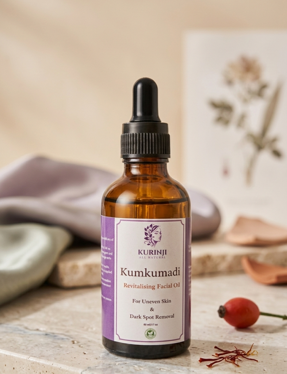 Kumkumadi  - Revitalising Facial Oil, For Uneven Skin & Dark Spot Removal