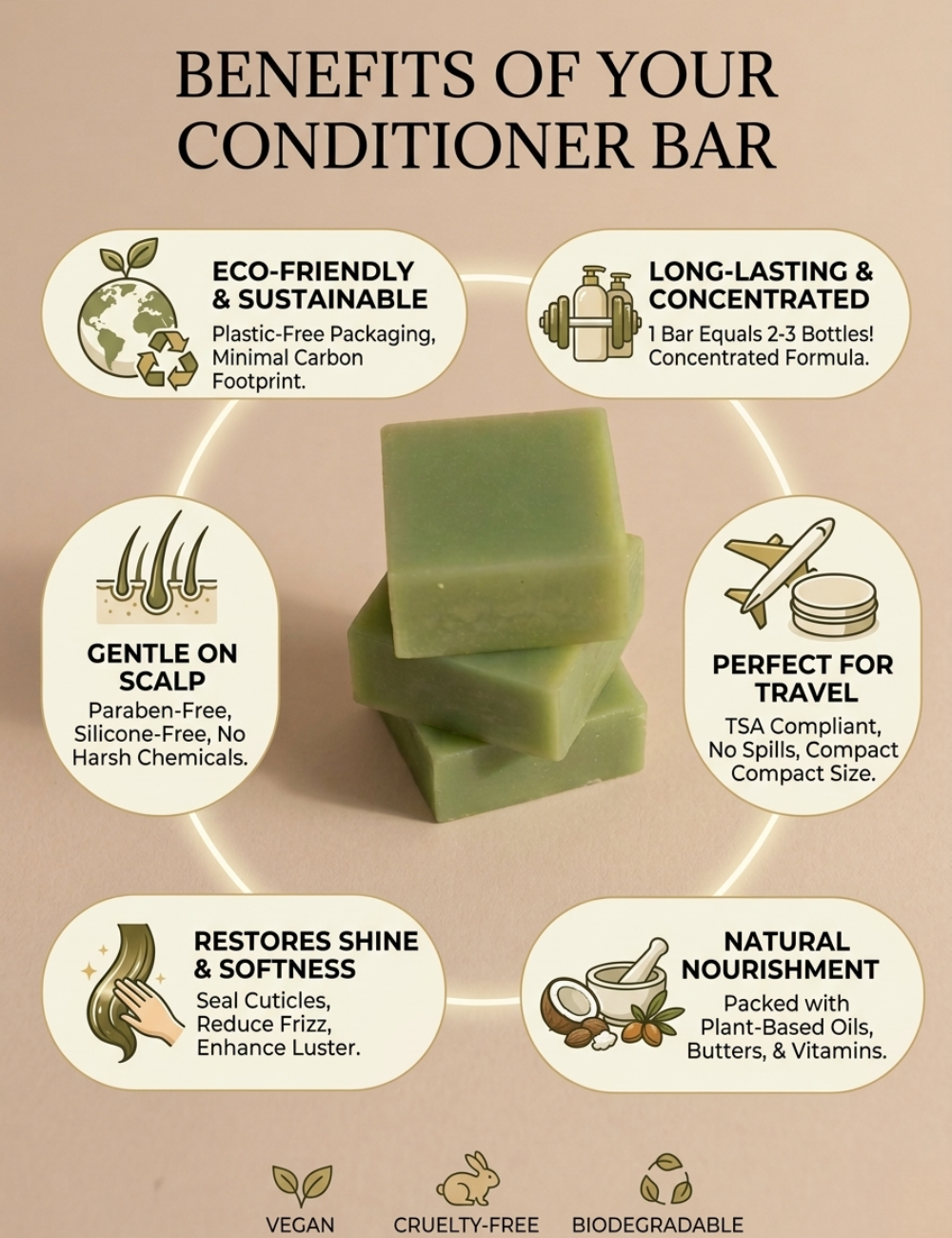 Amla & Lemon Strengthening Conditioner Bar ( with Keratin Protein )